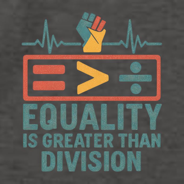 Equality is Greater Than Division Vector Backpack