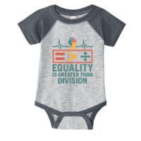 Equality is Greater Than Division Infant Baby Jersey Bodysuit