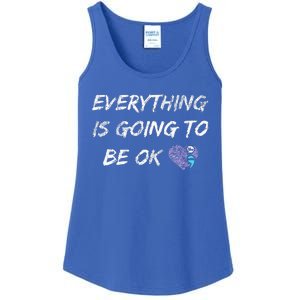 Everything Is Going To Be Ok You Matter Suicide Prevention Ladies Essential Tank