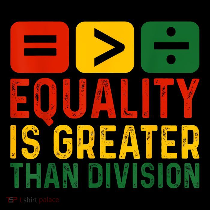 Equality Is Greater Than Division Math Black History Month 16 in Basic Backpack