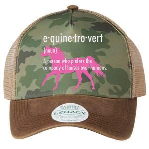 Equine Introvert Gift Funny Horse Lover Legacy Tie Dye Trucker Hat