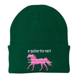 Equine Introvert Gift Funny Horse Lover Knit Cap Winter Beanie