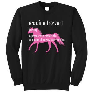 Equine Introvert Gift Funny Horse Lover Sweatshirt