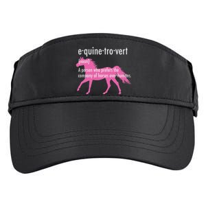 Equine Introvert Gift Funny Horse Lover Adult Drive Performance Visor