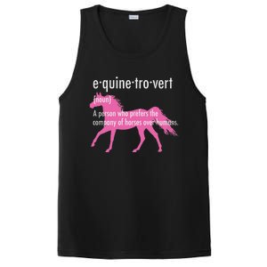 Equine Introvert Gift Funny Horse Lover PosiCharge Competitor Tank