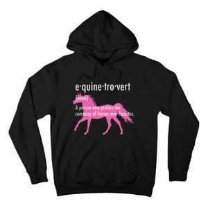 Equine Introvert Gift Funny Horse Lover Tall Hoodie