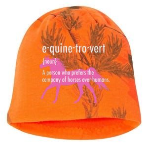 Equine Introvert Gift Funny Horse Lover Kati - Camo Knit Beanie