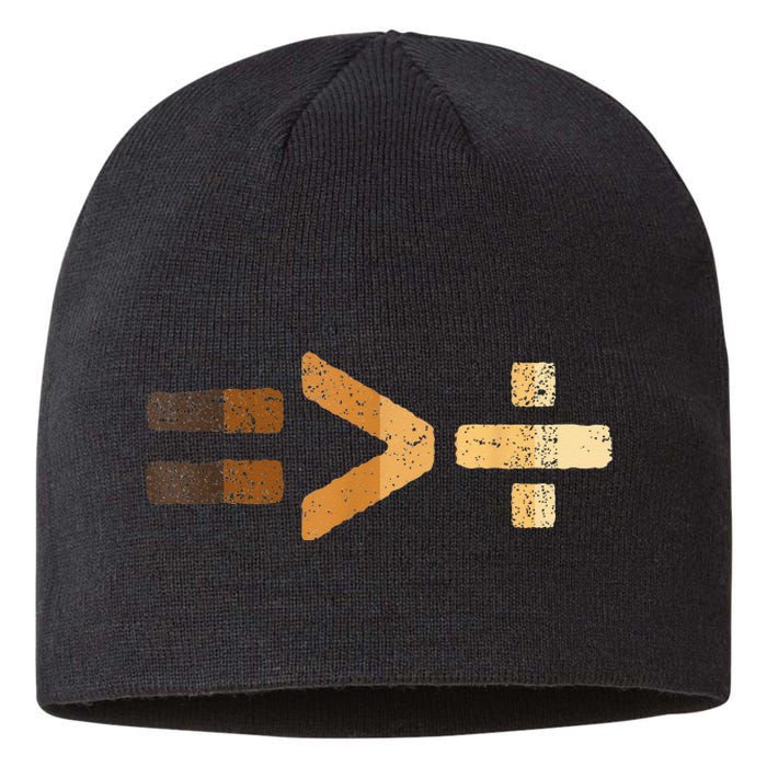 Equality Is Greater Than Division Black History BLM Melanin Sustainable Beanie