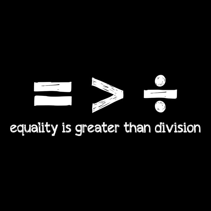 Equality Is Greater Than Division Flat Bill Trucker Hat
