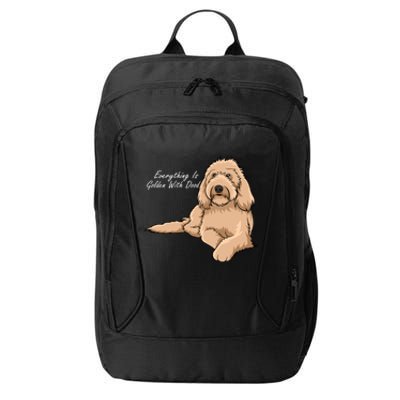 Everything Is Golden With My Goldendoodle Gift City Backpack