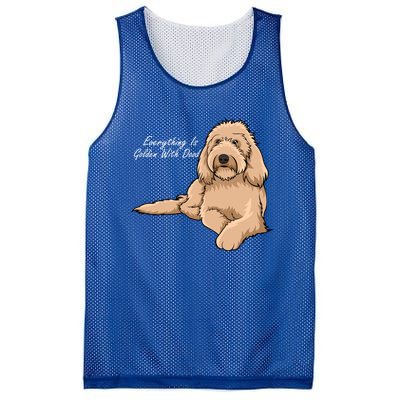 Everything Is Golden With My Goldendoodle Gift Mesh Reversible Basketball Jersey Tank