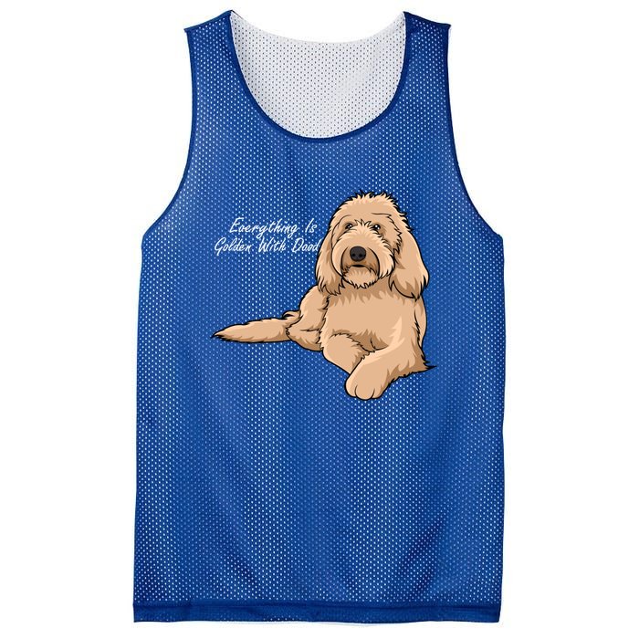 Everything Is Golden With My Goldendoodle Gift Mesh Reversible Basketball Jersey Tank