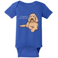 Everything Is Golden With My Goldendoodle Gift Baby Bodysuit