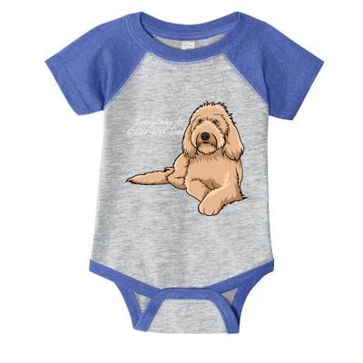 Everything Is Golden With My Goldendoodle Gift Infant Baby Jersey Bodysuit