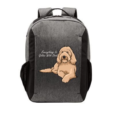 Everything Is Golden With My Goldendoodle Gift Vector Backpack