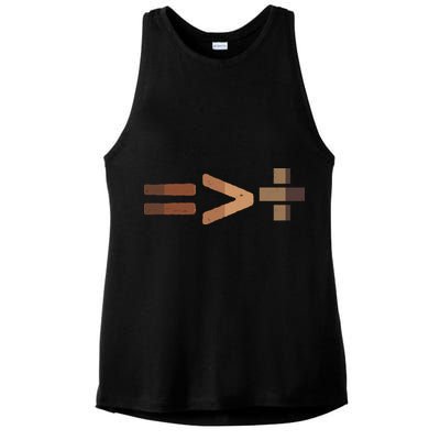 Equality Is Greater Than Division Unity Ladies PosiCharge Tri-Blend Wicking Tank