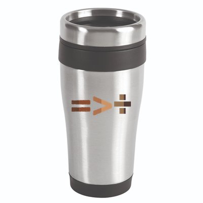 Equality Is Greater Than Division Unity 16oz Travel Tumbler