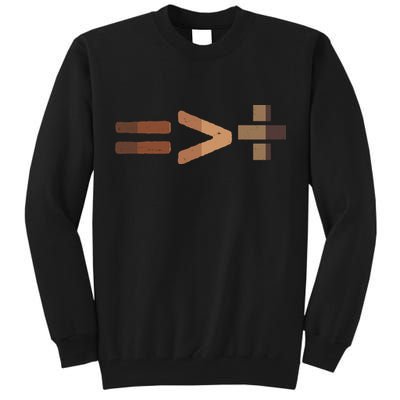 Equality Is Greater Than Division Unity Tall Sweatshirt