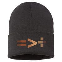 Equality Is Greater Than Division Unity Sustainable Knit Beanie