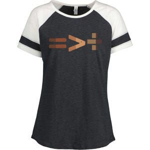 Equality Is Greater Than Division Unity Enza Ladies Jersey Colorblock Tee