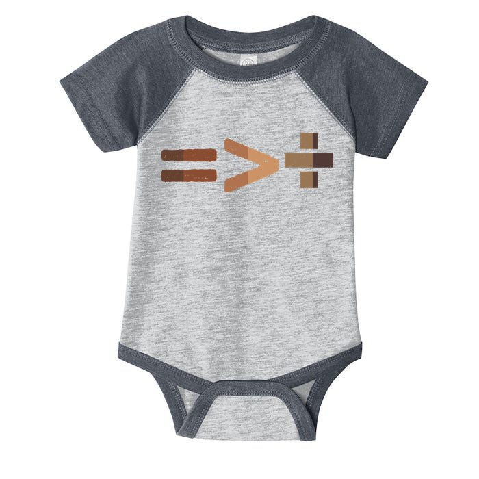Equality Is Greater Than Division Unity Infant Baby Jersey Bodysuit