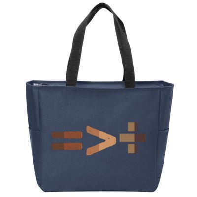 Equality Is Greater Than Division Unity Zip Tote Bag