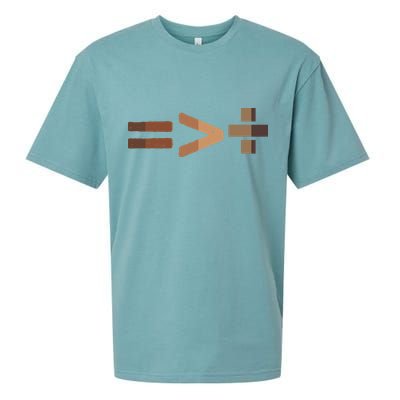 Equality Is Greater Than Division Unity Sueded Cloud Jersey T-Shirt