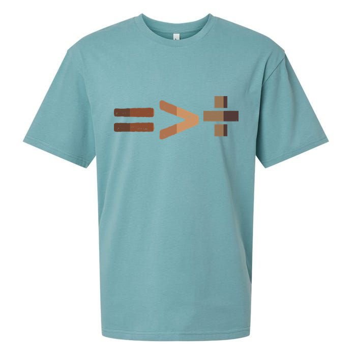 Equality Is Greater Than Division Unity Sueded Cloud Jersey T-Shirt
