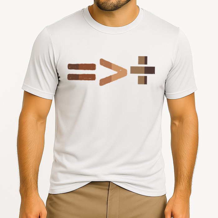 Equality Is Greater Than Division Unity Cooling Performance Crew T-Shirt