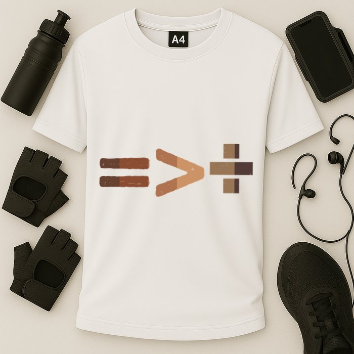 Equality Is Greater Than Division Unity Cooling Performance Crew T-Shirt
