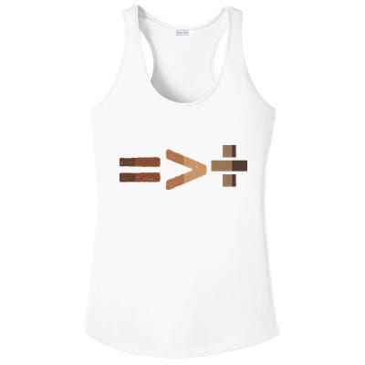 Equality Is Greater Than Division Unity Ladies PosiCharge Competitor Racerback Tank