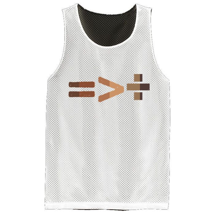 Equality Is Greater Than Division Unity Mesh Reversible Basketball Jersey Tank