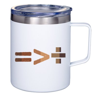 Equality Is Greater Than Division Unity 12oz Stainless Steel Coffee Mug