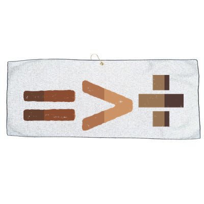 Equality Is Greater Than Division Unity Large Microfiber Waffle Golf Towel