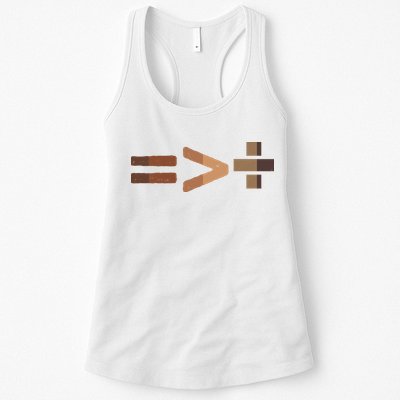 Equality Is Greater Than Division Unity Womens Tank Top