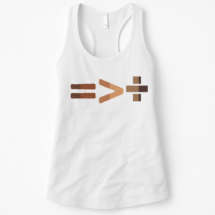 Equality Is Greater Than Division Unity Womens Tank Top