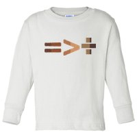 Equality Is Greater Than Division Unity Toddler Long Sleeve Shirt
