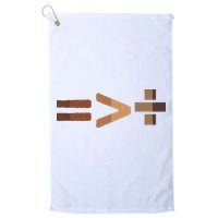 Equality Is Greater Than Division Unity Golf Towel