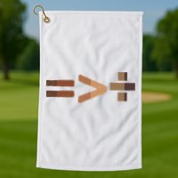 Equality Is Greater Than Division Unity Golf Towel