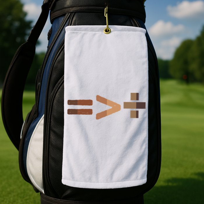 Equality Is Greater Than Division Unity Golf Towel