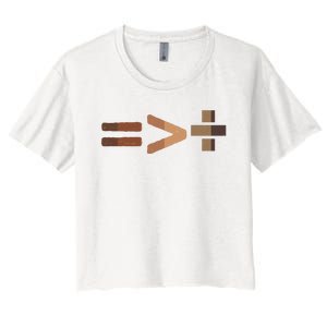 Equality Is Greater Than Division Unity Women's Crop Top Tee