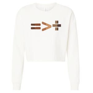 Equality Is Greater Than Division Unity Cropped Pullover Crew