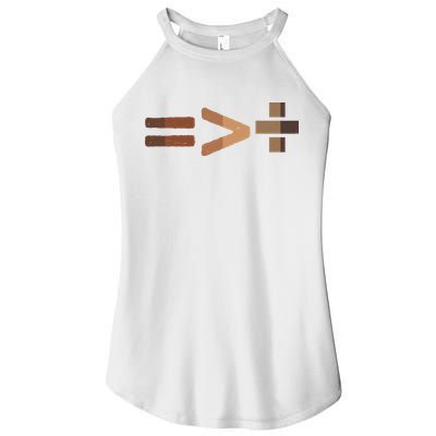 Equality Is Greater Than Division Unity Women's Perfect Tri Rocker Tank