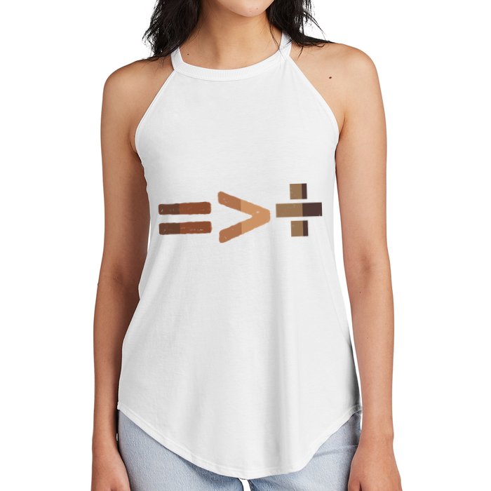 Equality Is Greater Than Division Unity Women's Perfect Tri Rocker Tank