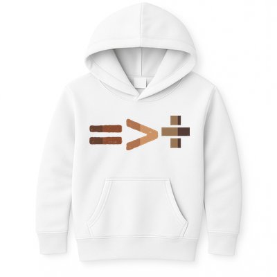 Equality Is Greater Than Division Unity Kids Hoodie
