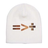 Equality Is Greater Than Division Unity Short Acrylic Beanie