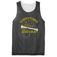 Everything Is Going Tibia Okay Funny Mesh Reversible Basketball Jersey Tank