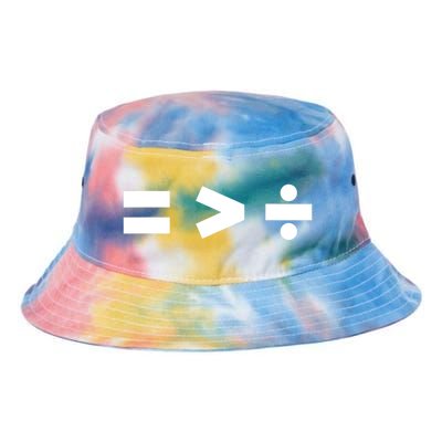 Equality Is Greater Than Division Math Symbols Equal Rights Tie Dye Newport Bucket Hat