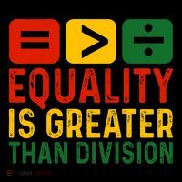 Equality Is Greater Than Division Math Black History Month Drawstring Bag