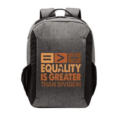 Equality Is Greater Than Division Math Black History Month Vector Backpack